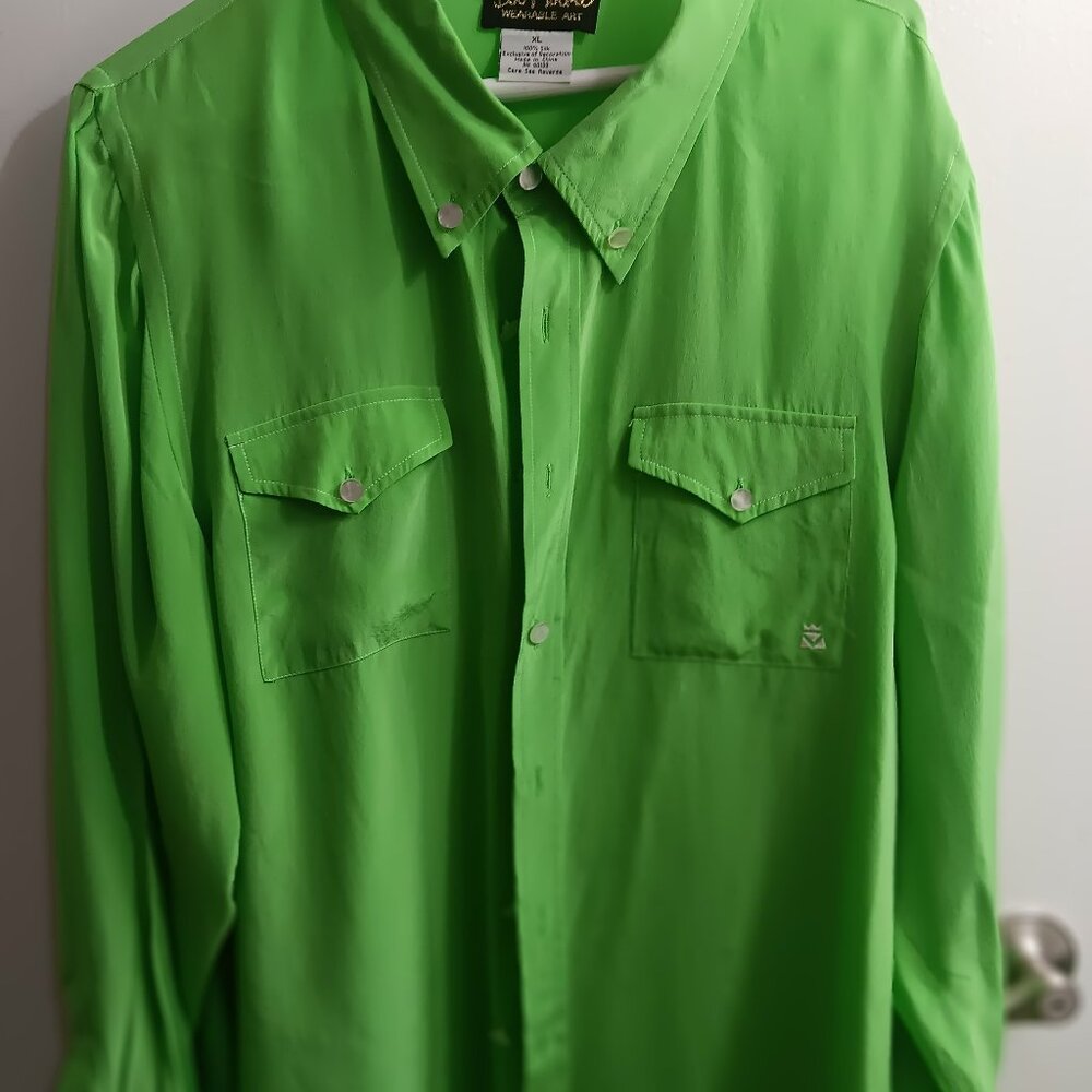 BOB MACKIELIME SILK SHIRT XL